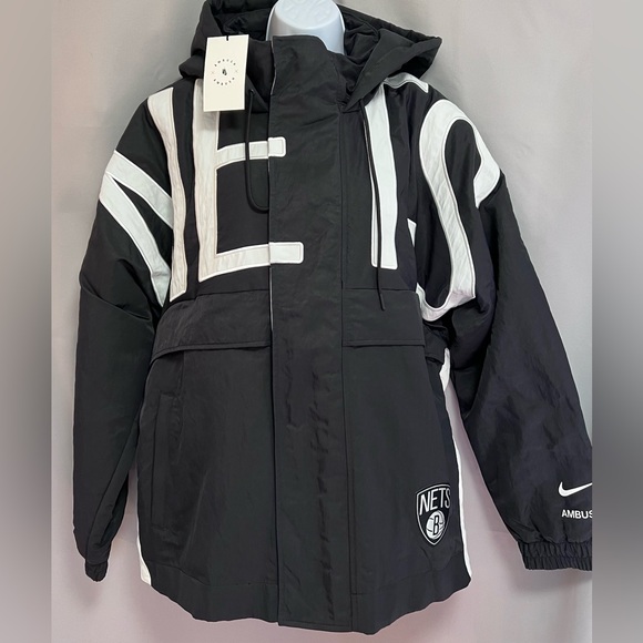 Womens‎ Nike x Ambush NBA Brooklyn Nets Full Zip Jacket Size Large Small NWT - Picture 1 of 11
